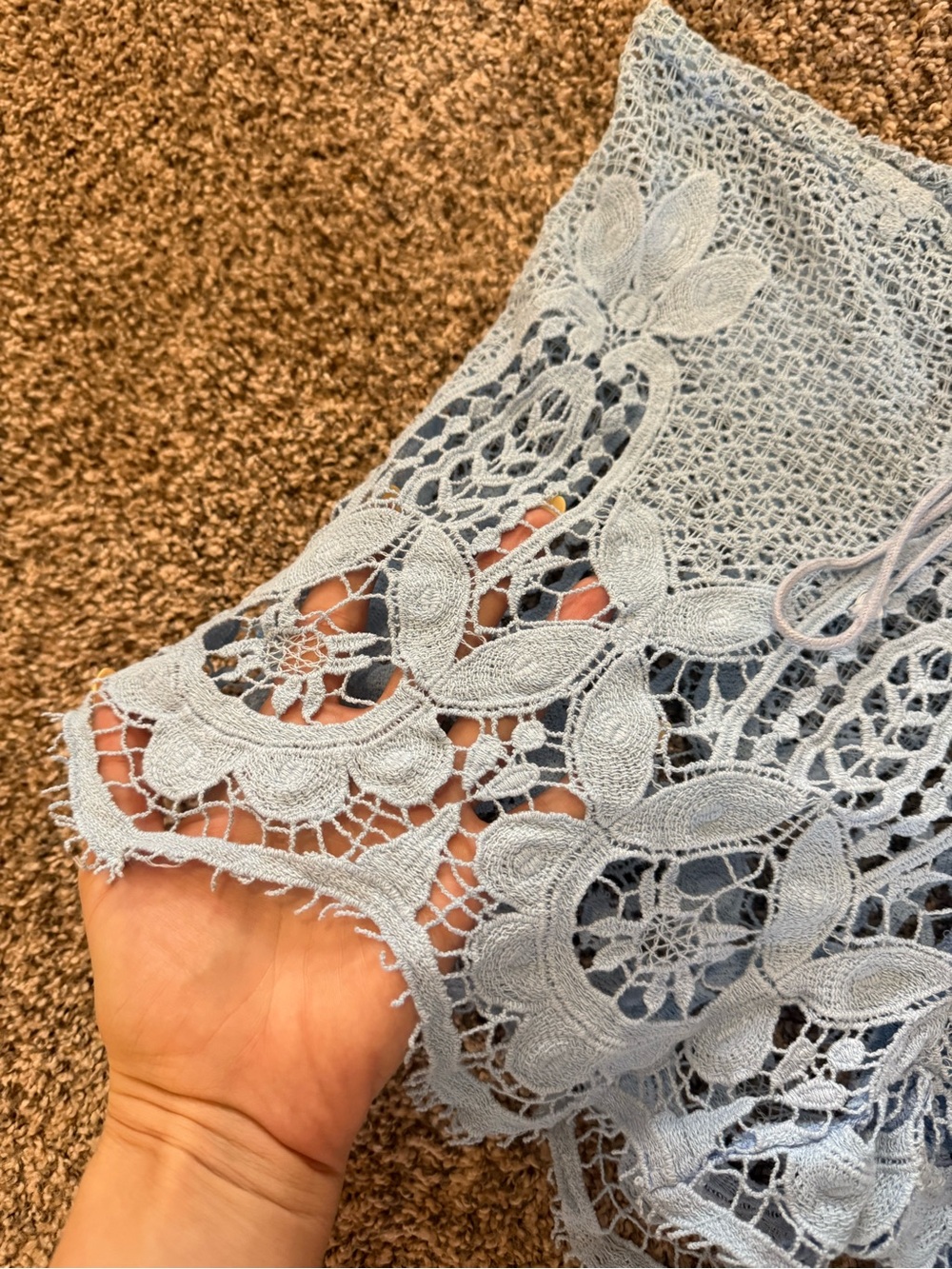 Miguelina Crochet Shorts - Picture 2 of 8
